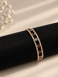 Rose Gold Geometric Crystal Bracelet