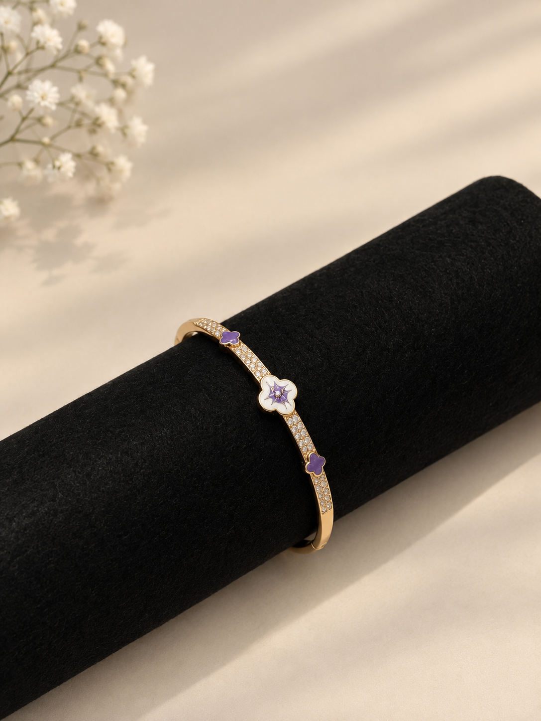 Floral Crystal Bracelet