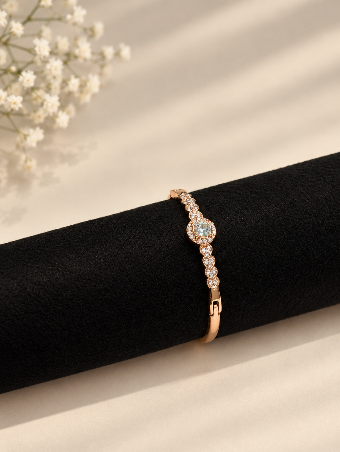 Elegant Crystal Solitaire Bracelet