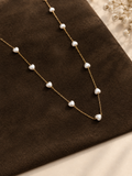 Heart Pearl Chain Necklace ✨
