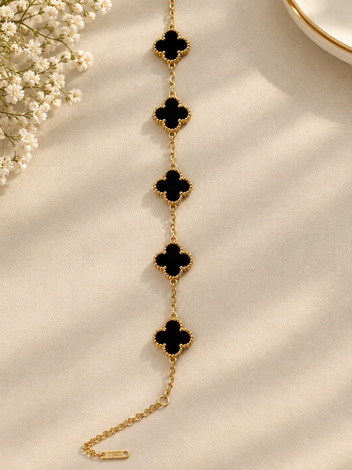 Black Clover Charm Gold Bracelet ✨🖤