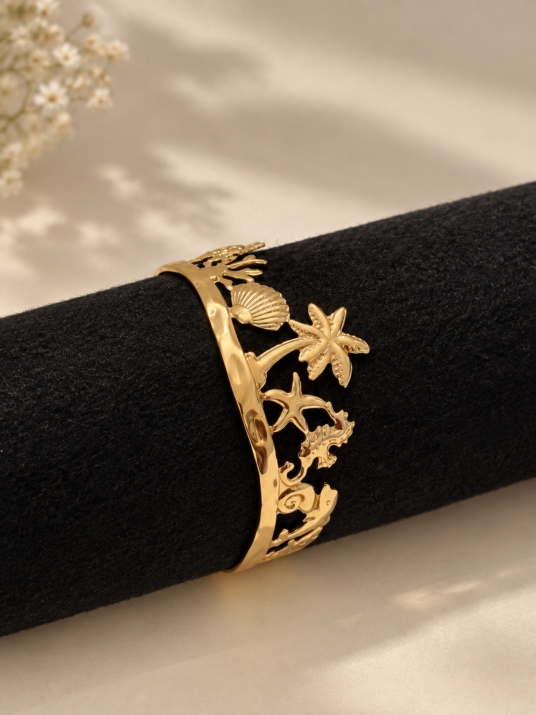 Oceanic Paradise Gold Cuff ✨
