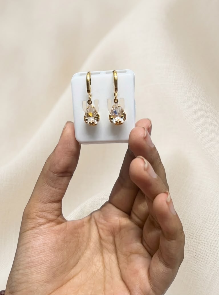 The Royal Teardrop Collection – Multi-Color Dangle Earrings
