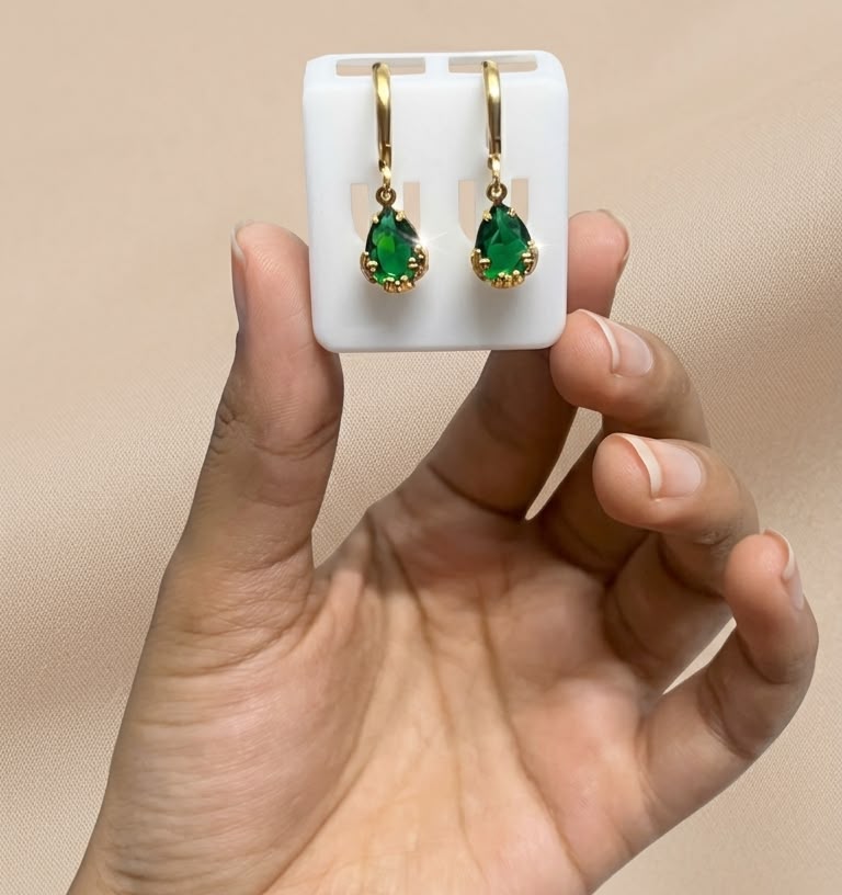 The Royal Teardrop Collection – Multi-Color Dangle Earrings