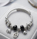 Charm Bracelet with Colorful Beads & Cute Hanging Charms
