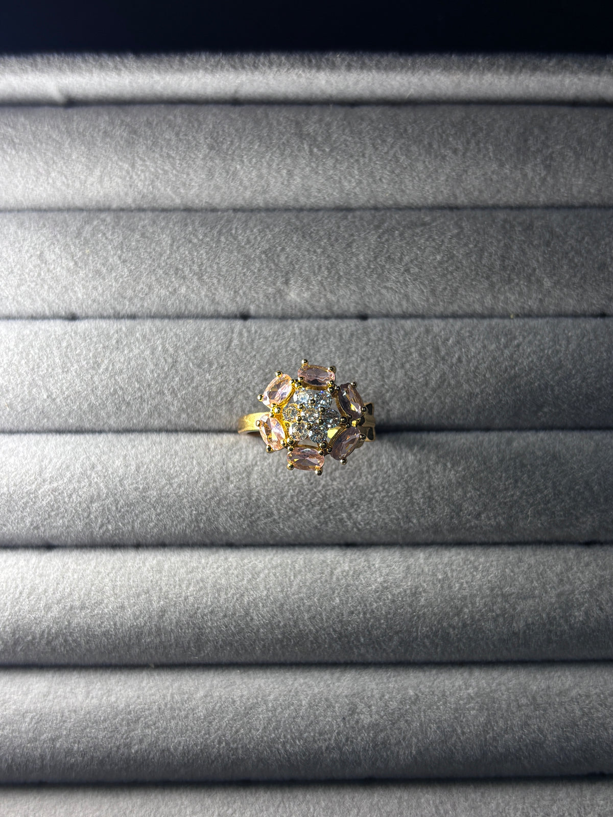Radiant Blossom Rose Gold Ring