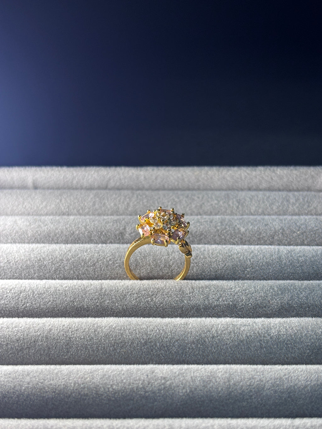 Radiant Blossom Rose Gold Ring