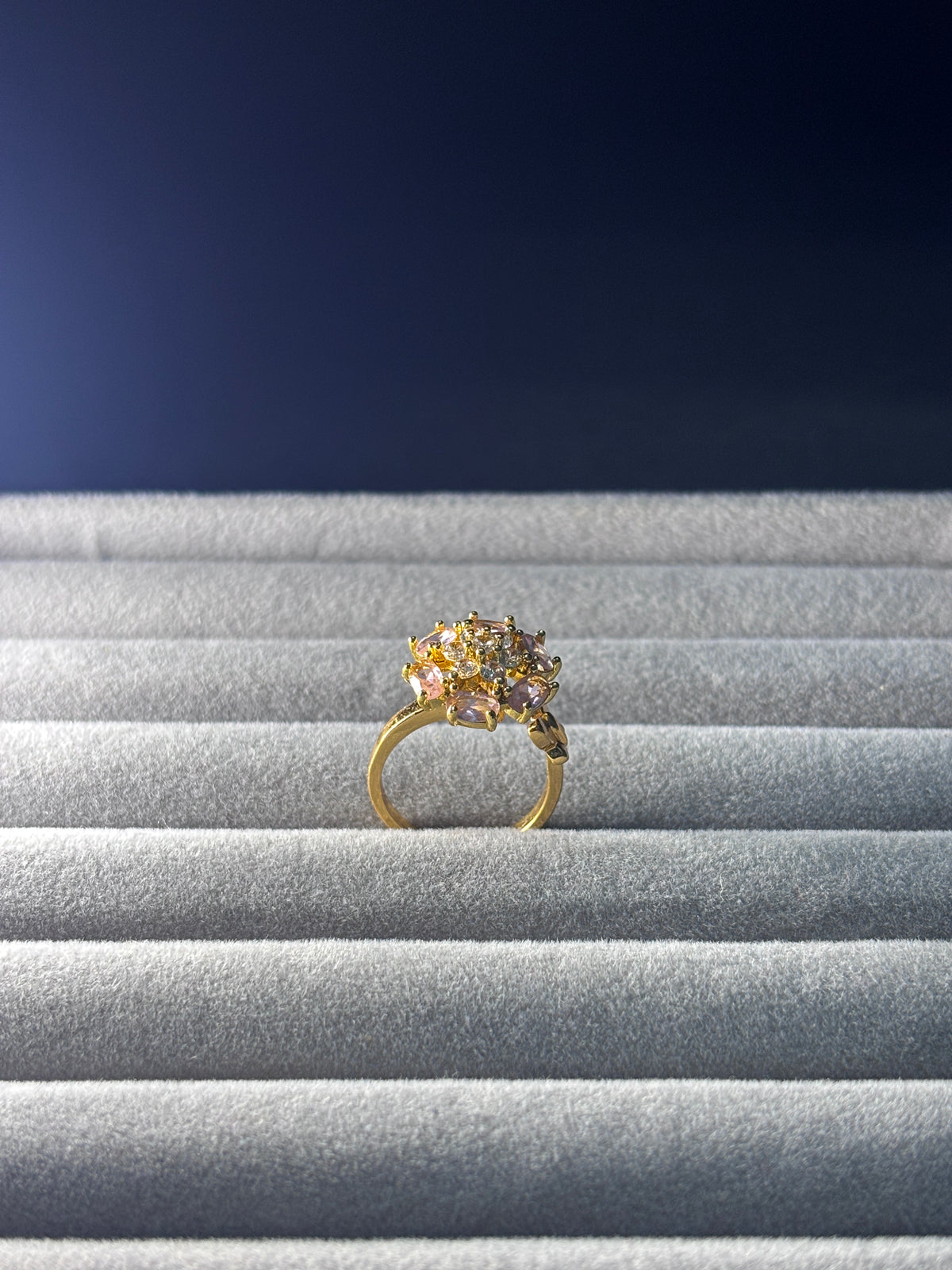 Radiant Blossom Rose Gold Ring